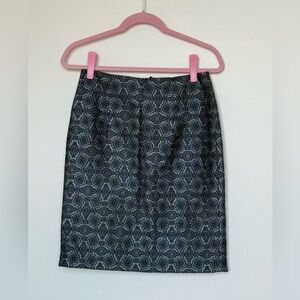 Brooks Brothers Blue Patterned Skirt Separate